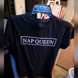 Nap Queen Black Short Sleeve Tee